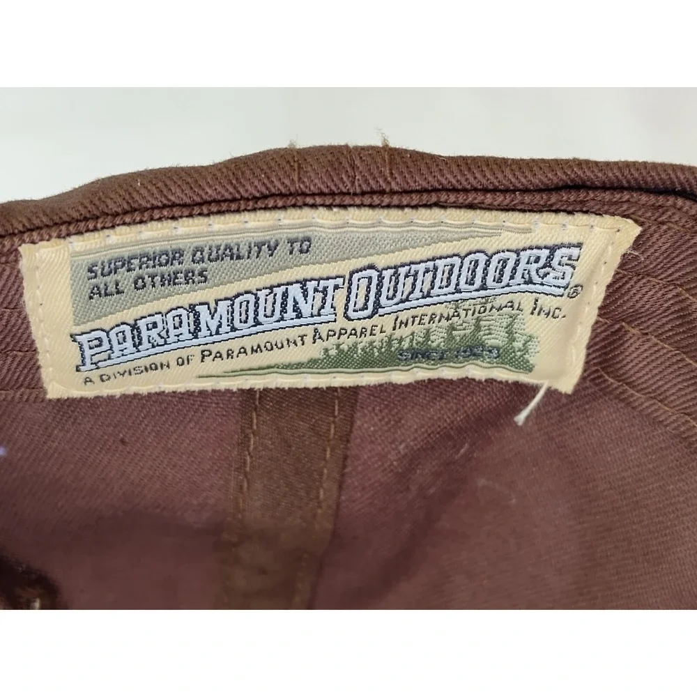 Check Your Fly Lure Cap Hat Paramount Outdoors Baseball Brown Adj VTG SEE 📸 - Picture 5 of 16
